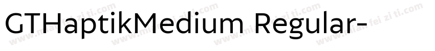 GTHaptikMedium Regular字体转换